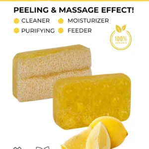Natural Loofah Soap with Lemon – 120g