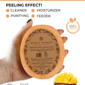 Natural Sponge Soap with Mango – 120g